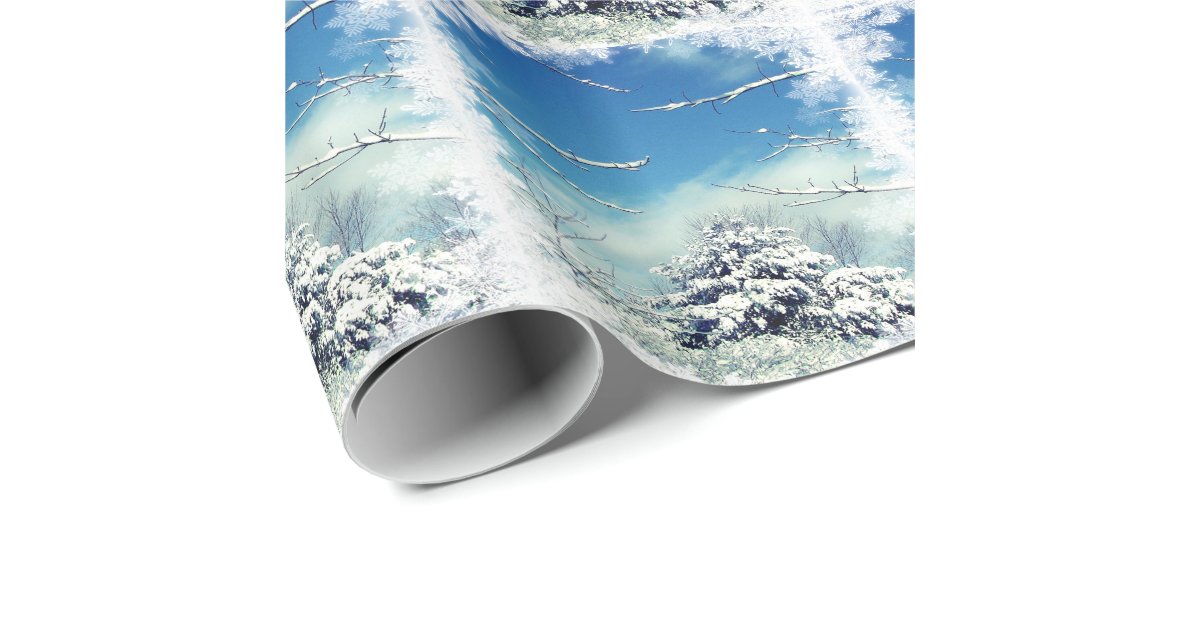 Christmas Winter Wonderland Wrapping Paper | Zazzle