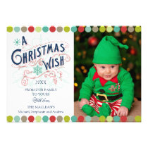 Christmas Wish Holiday Photo Cards invitations