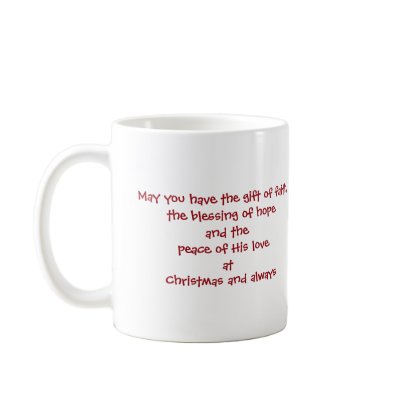 Christmas wishes and blessings mug by globalchristmas