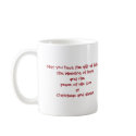 Christmas wishes and blessings mug