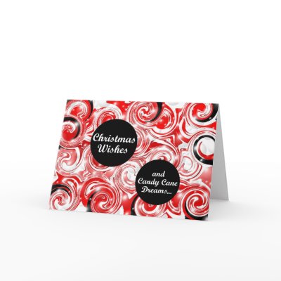 Christmas Wishes and Candy Cane Dreams Card by dndartstudio