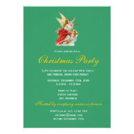 Christmas wishes angels holiday party invitations