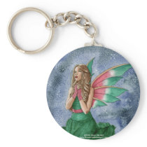 Christmas Wishes by Dawn Obrecht Key Chain