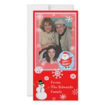 Christmas Wishes Family Photo Card photo cards