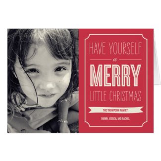 Christmas Wishes Holiday Photo Card Cards