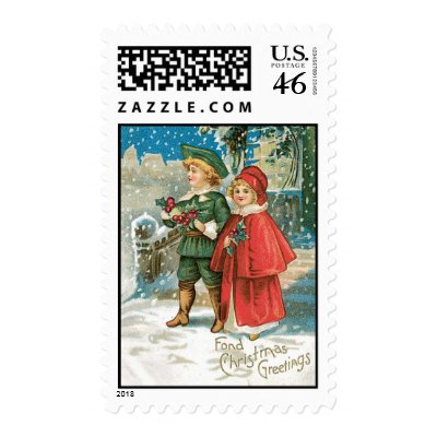 Christmas Wishes Postage Stamp