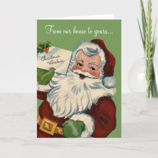 Christmas Wishes Santa Claus Card