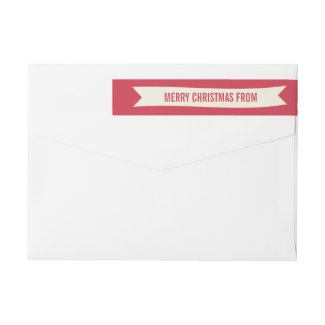 Christmas Wishes Wraparound Address Label