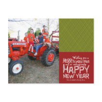 Christmas "Wishing you" Photo Postcard