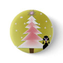Christmas with a poodle button