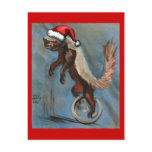 Christmas with Honey Badger Post Card