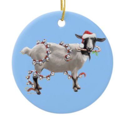 Christmas With Jada The Goat Christmas Ornament