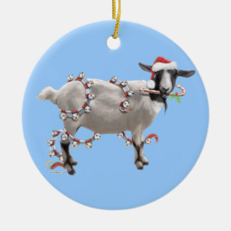 christmas with jada the goat double sided ceramic round christmas with jada the goat double sided ceramic round