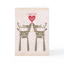 Christmas with Reindeers cards by write2chinu Christmas with Reindeers cards