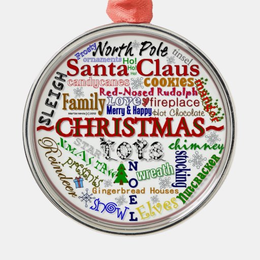 christmas word art ornament zazzle christmas word art ornament zazzle