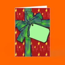 CHRISTMAS WRAPPED CARD 2 cards