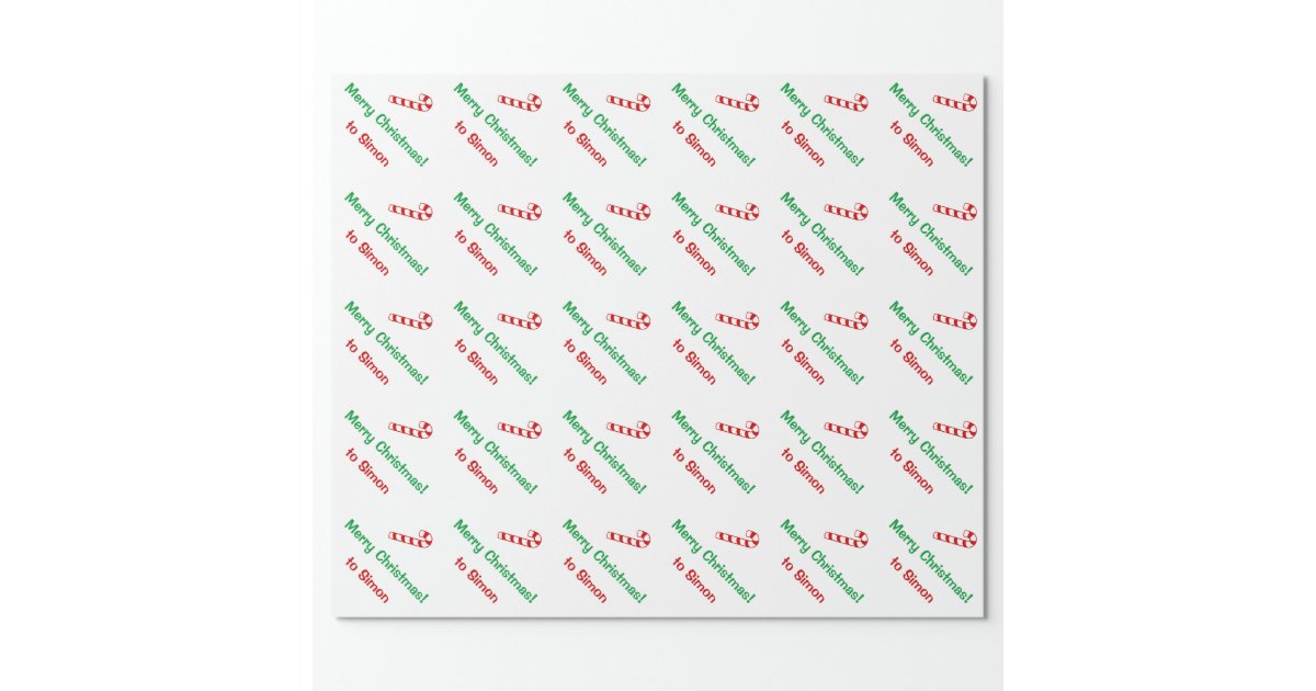 Christmas wrapping paper | Candy cane giftwrap | Zazzle