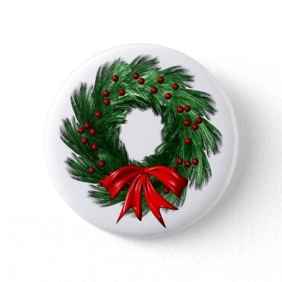 Christmas Wreath buttons
