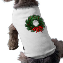 Christmas  Wreath Pet Tshirt