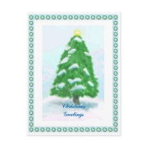 Christmas Wreath Frame Postcard postcards