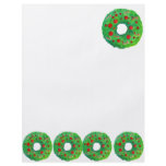 Christmas Wreath Hand Drawn and Painted flyers