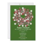 Christmas Wreath Holiday Party Invitation