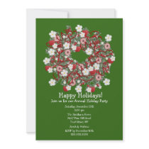 Christmas Wreath Holiday Party Invitation by celebrateitinvites Christmas Wreath Holiday Party Invitation