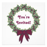 Christmas Wreath Invitation