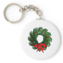 Christmas  Wreath Keychains