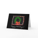 Christmas Wreath Music, Happy Holidays! cards