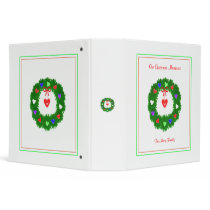 Christmas Wreath of Hearts binders by xfinity7 Christmas Wreath of Hearts binders