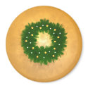Christmas Wreath on Gold magnets by Peerdrops Christmas Wreath on Gold magnets