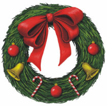 Christmas Wreath Ornament photo sculptures