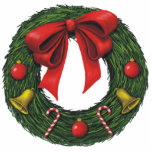 Christmas Wreath Ornament Photo Cutout