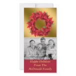 Christmas Wreath Photo Card