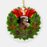 Christmas Wreath Photo Ornament