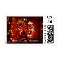 Christmas Wreath postage
