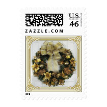 Christmas Wreath postage