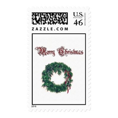Christmas Wreath (Stamps) by SophiaDeer