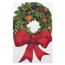 Christmas Wreath Customized Stationery