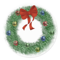 Christmas Wreath stickers
