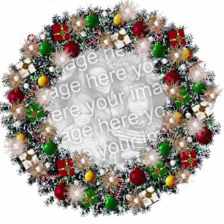 Christmas Wreath With Your Own Photo! photosculpture