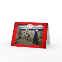 Christmas Xmas MARY AND JOSEPH IN BARN VIRGIN MARY Cards