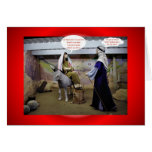Christmas Xmas MARY AND JOSEPH IN BARN VIRGIN MARY Cards