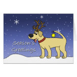 Christmas Yellow Lab Christmas Card