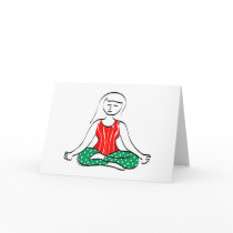 Christmas Yoga card cards