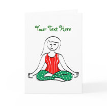 Christmas Yoga Card cards