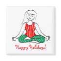 Christmas Yoga Magnet magnet