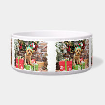 Christmas - Yorki - Teddy Pet Food Bowls