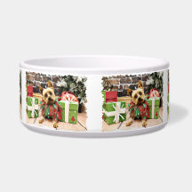 Christmas - Yorkie - Junie Dog Bowl